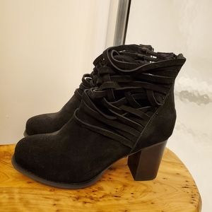 Torrid Black Suede Booties